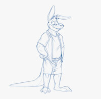 Cadmus the Kangaroo by Cadmus - male, character sheet, kangaroo, weaselgrease, cadmus