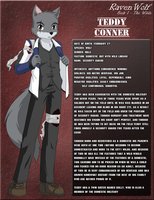 RW - Teddy Conner Bio by Kurapika - wolf, male, profile, character, bio, raven wolf, teddy conner