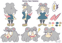 Narciso ''Nars'' Ratmirez by AlePawski - kemono, female, rat, character sheet, ears, digital, character, oc, rodent, femenino, digital art, kemonomimi, original character, digitalart, character reference, charactersheet, femenine, thick tail, character design, digital painting, female/solo, character profile, female solo, digital drawing, originalcharacter, rodent mouse