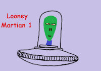 Looney Martian 1 by moyomongoose - male, flying saucer, martian, looney, ufo