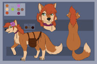 Sieraela - Character Sheet by Varwulf - female, wolf, feral, collar, gray wolf, eastern wolf, sieraela