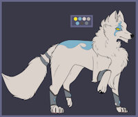 Marbleclaw - Character Sheet by Varwulf - wolf, male, piercings, feral, timber wolf, gray wolf, deity