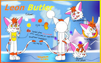 Leon reference by Netherkitty - cat, male, character sheet, leon, character reference, whitecat, character ref, character design