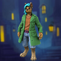 Cyran Bizeth - HeroForge by Xetem - dog, pussy, vagina, german shepherd, cuntboy, intersex, cuntboi, cboy, andromorph