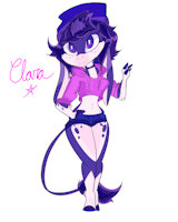 clara by BelltheCorgi - female, innocent, cow, oc, cowgirl, buy me, selling, farm animal, farmgirl, cute art, brand new