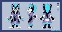[COMMISSION] Vex by gabcruztoons - commission, reference sheet, furry, ref sheet, character design, furryart, anthroart, digitaldrawing