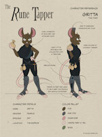 Gritta-The Thief by TekandPrieda - female, rat, fantasy, the rune tapper