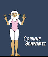 Bonnie and CO: Corinne Schwartz reference sheet (update) by BonnieandCo - goat, female, underwear, reference sheet, sheep, swimsuit, reference, referencesheet, cor, female/solo, one-piece, one-piece swimsuit, corinne, bonnieandco
