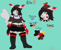 Rita the Pikatwo Reference 2021 by BeautifulMystery - female, reference sheet, pokemon, anthro, reference, pikachu, anthropomorphic, female solo