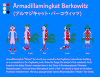 Armadillamingkat Berkowitz (model sheet) by FurryTilde - male, monster, meerkat, the lion king, mutant, model sheet, inkscape, kingdom hearts ii, inkscape vector, monster massachusetts, monmassreanimcollab, armadillamingkat berkowitz, model sheet character design, virginia hawes, ginny hawes