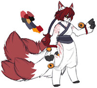 Kuso Ref by Foxfires - kemono, fox, kitsune, female, reference