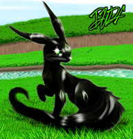 Astelle by RW74 - female, pregnant, pokemon, umbreon