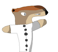 Weasol the puppot! by TheCemmie - male, puppet, weasel, scientist, weasol the puppot