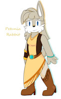Petunia Rabbit Rider by VeeMomo - female, rabbit, sonic the hedgehog, jack rabbit, archie sonic, sonic archie, petunia rabbit, mother's light