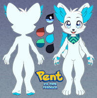 Pent Ghelsburg (Fennekin form) by pentrep - puppy, fox, cub, kit, boy, shota, male, reference sheet, pokemon, vulpine, reference, alternate universe, fennekin, nathahniel