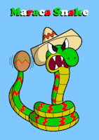 Maraca Snake by FreePi - snake, rattlesnake, mexico, mexican, sombrero, maraca, keysee, maraca snake