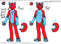 Rock and Roll temp ref sheet by Zinners - female, male, and, rock, sheet, ref, characters, roll, huskys