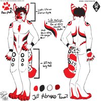 Jet Abraxo Touart Two View Ref Commish by Zinners - male, lynx, sheet, ref, stone studios