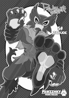 Dada Zarude Pawtober (SFW) by Pawkyx3 - male, feet, foot, foot fetish, pokemon, monkey, macro, stomp, inktober, kinktober, zarude, pawzzhky, pawtober