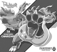 Gigantamax Charizard Pawtober (SFW) by Pawkyx3 - male, paw, foot fetish, fat, pokemon, lizard, charizard, stomp, inktober, kinktober, pawzzhky, pawtober