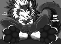 Talbain Paws - Pawtober (SFW) by Pawkyx3 - cute, wolf, male, foot fetish, paws, werewolf, bulge, pawpads, inktober, kinktober, pawsfetish, pawzzhky, pawtober