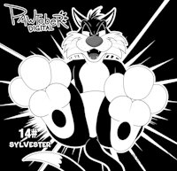 Sylvester Paws - Pawtober (SFW) by Pawkyx3 - cat, male, foot fetish, cartoon, paws, domestic cat, looney tunes, pawsies, inktober, kinktober, pawsfetish, pawzzhky, pawtober