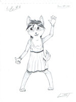 Lilly by LittleT - cub, female, wolf, canine, female/solo