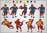 Brick 2021 by BlaueRatte - male, toon, cartoon, toony, cartoony, carnotaurus