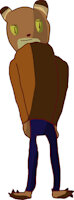 The tedi bear: Bio card by TheCemmie - male, character sheet, profile, bio, conker's bad fur day, tediz, the tedi bear
