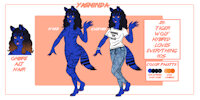 Yasminda (ref sheet) by FresaRosa - female, anthro, safe, oc, ref sheet, tigerwolf