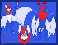 Nikolai My Bat Fursona (Character Sheet) by RileySkullDragon - male, bat, character sheet, furry art, bat fursona, bat furry