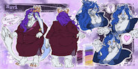 Nuvi REF SFW by Sage116 - rabbit, glasses, herm, monster, hyper, ref sheet, sfw, thicc, nuvi