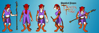 Tia Character sheet (outfit 1.1) by QuynnStormcloud - female, adventure, leopard, fire, fantasy, leopardess, legends, tia, trails, leonin, avegnon, slint, savro
