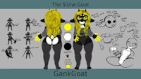 GankGoat Reference Page by GankGoat - goat, painting, horns, ref, reference, slime, concept art, model sheet, gankgoat