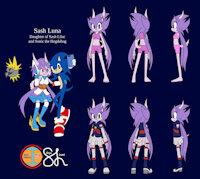 Sash Luna Daughter of Sonic and Lilac by IzumiCulture - female, hedgehog, fancharacter, sonicthehedgehog, waterdragon, sashlilac, skyeizumi, izumiculture