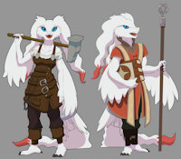 Reshiram Twins: Reshia and Reshuko by 670pony - dragon, female, male, pokemon, anthro, fluffy, furry, fantasy, final fantasy, scalie, blacksmith, reshiram, dnd, arcanist