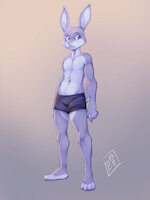 New Sona by peanuts - bunny, rabbit, reference sheet, character sheet, ref, genderless, ref sheet, reference, lagomorph, agender, non-binary, enby