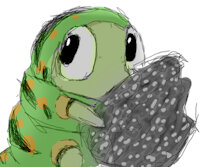 Kemushi the caterpillar by orake - original, digital, oc, insect, original characters, digital art, caterpillar, original character, digitalart, ambiguous, ambiguous gender, originalcharacter, originalcharacters