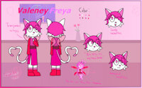 Valentine's day special character-- Valeney Freya by Netherkitty - cat, female, valentine's day, character design, mage cat, valeney