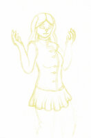 Celine - Sketch by NeoRena - female, rabbit, badge, character bio