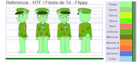 Tea Party - Model Sheet by ScorcherPhoenix - male, military, soldier, beard, htf, beret, happy tree friends, modelsheet, flippy, happytreefriends, fliqpy, mondomedia, mondo media, military uniform, htfflippy, htf flippy, htf fliqpy, htffliqpy, flippyandfliqpy, camouflage uniform, military beret