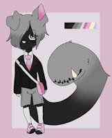 [REF.] Kay Amari by KnottyLilCub - dog, cub, boy, male, tail, young, spooky, underage, living tail