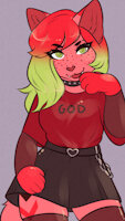 Watermelon Character sheet by Littlebranch - dog, female, canine, character sheet, female/solo