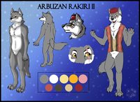Arbuzan ref by jesslyra - wolf, male