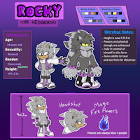 Rocky Ref Sheet 2022 by Goshi - male, hedgehog, refsheet, werehog, transmale, sonicthehedgehog, transgender male, transboy, sonicfc, sonicoc