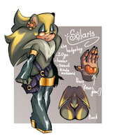 {STH:OC} Solaris The Hedgehog by Schnoodle - cute, male, character sheet, oc, curvy, sonic the hedgehog, mobian, original character, sth, hedgheog, sonic oc, thigh high boots, sth oc