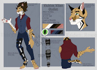 Meet Vicktor Vilan by RaidenRowe - male, reference sheet, digital, furry, oc, reference, ocelot, digital art, original character, digitalart, furryart, procreate, furry art, digital drawing, originalcharacter, digitaldrawing, digitalartwork, digital artwork, furryanthro, furryartist