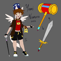 Yami Nomura - The Last Nekoangel Master by TheAmariaShadow - male, erection, cloud, nekoangel, sonic shoes