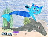 Cat/Fish #2 by MrRoseLizard