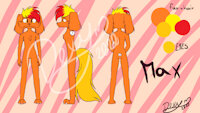 Max Reference(By Xx-Dexy-xX) by ZzBluSniper21zZ - dog, male, oc, retriever